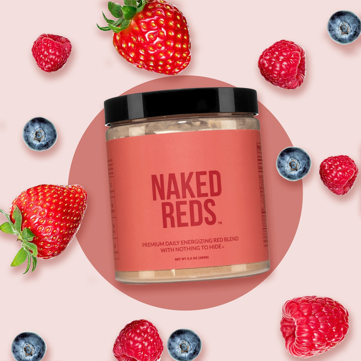Red Fruit & Vegetable Blend Powder with a Convenient, Easy-Use Formula