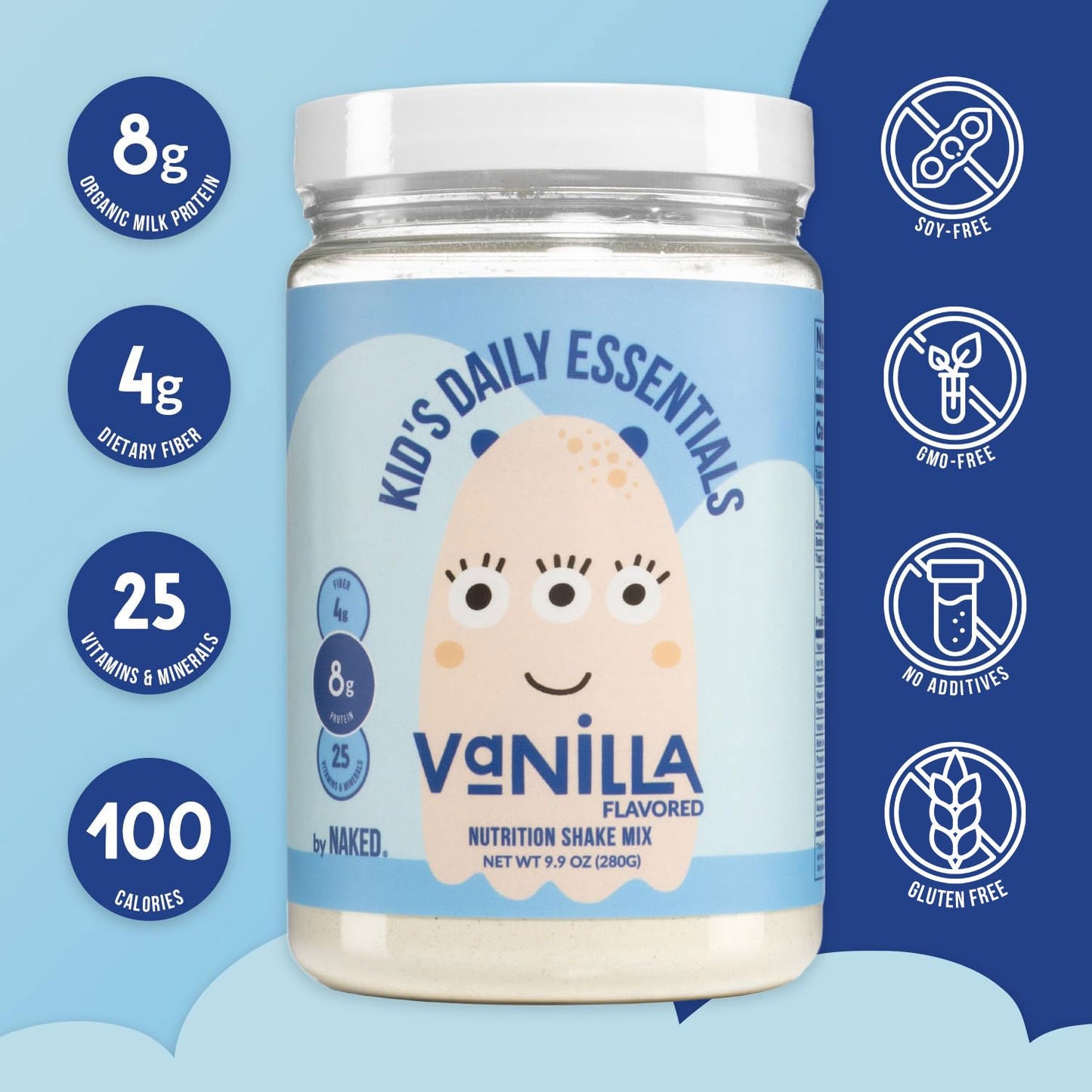 Kid's Nutrition Shake - Vanilla Formula with an Easy, Family-Friendly Format