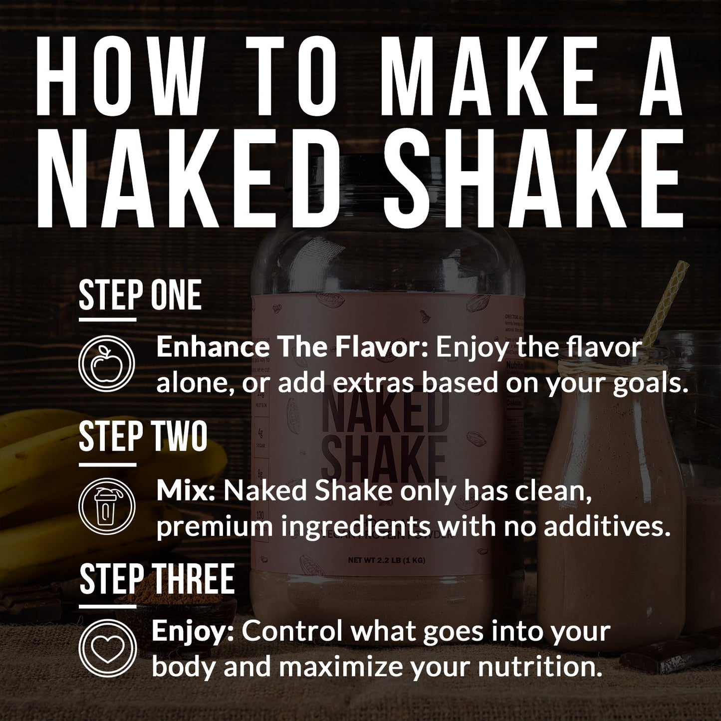 Chocolate Protein Shake - Chocolate with Protein in an Easy-to-Mix Format