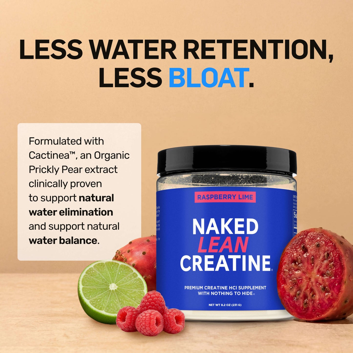 Raspberry Lime Creatine HCl Powder - Raspberry Lime with a Convenient Training-Day Formula