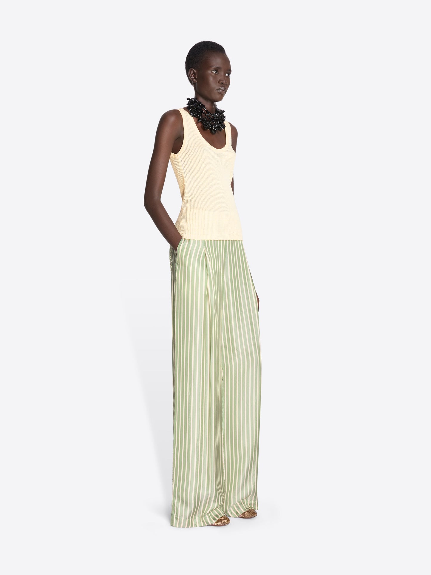 Wide Pleated Pants
