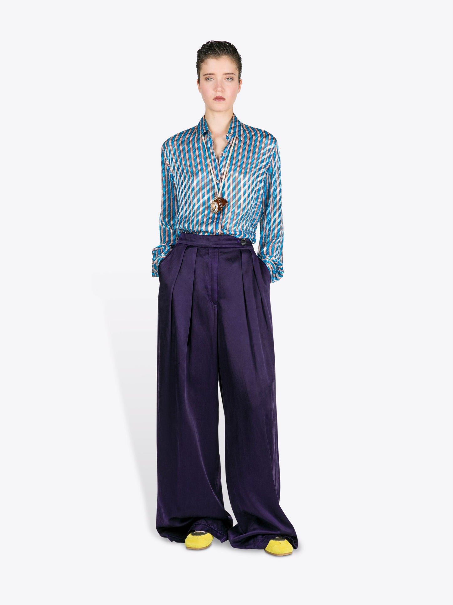 Wide Pleated Pants