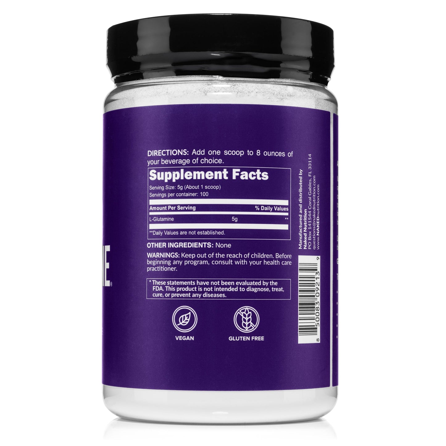 Glutamine Powder - 1.1LB with a Convenient Training-Day Formula