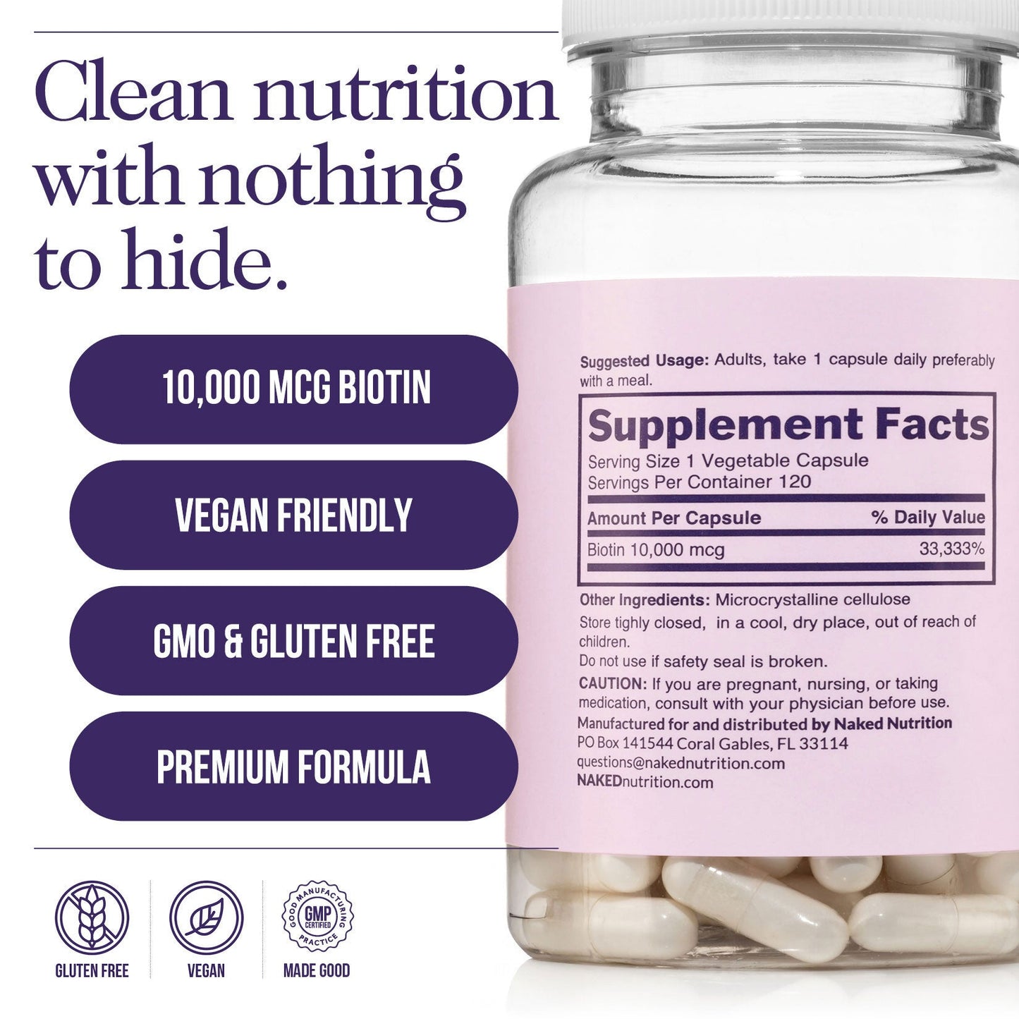 Daily Biotin Supplement - Biotin with a Convenient Daily-Use Format