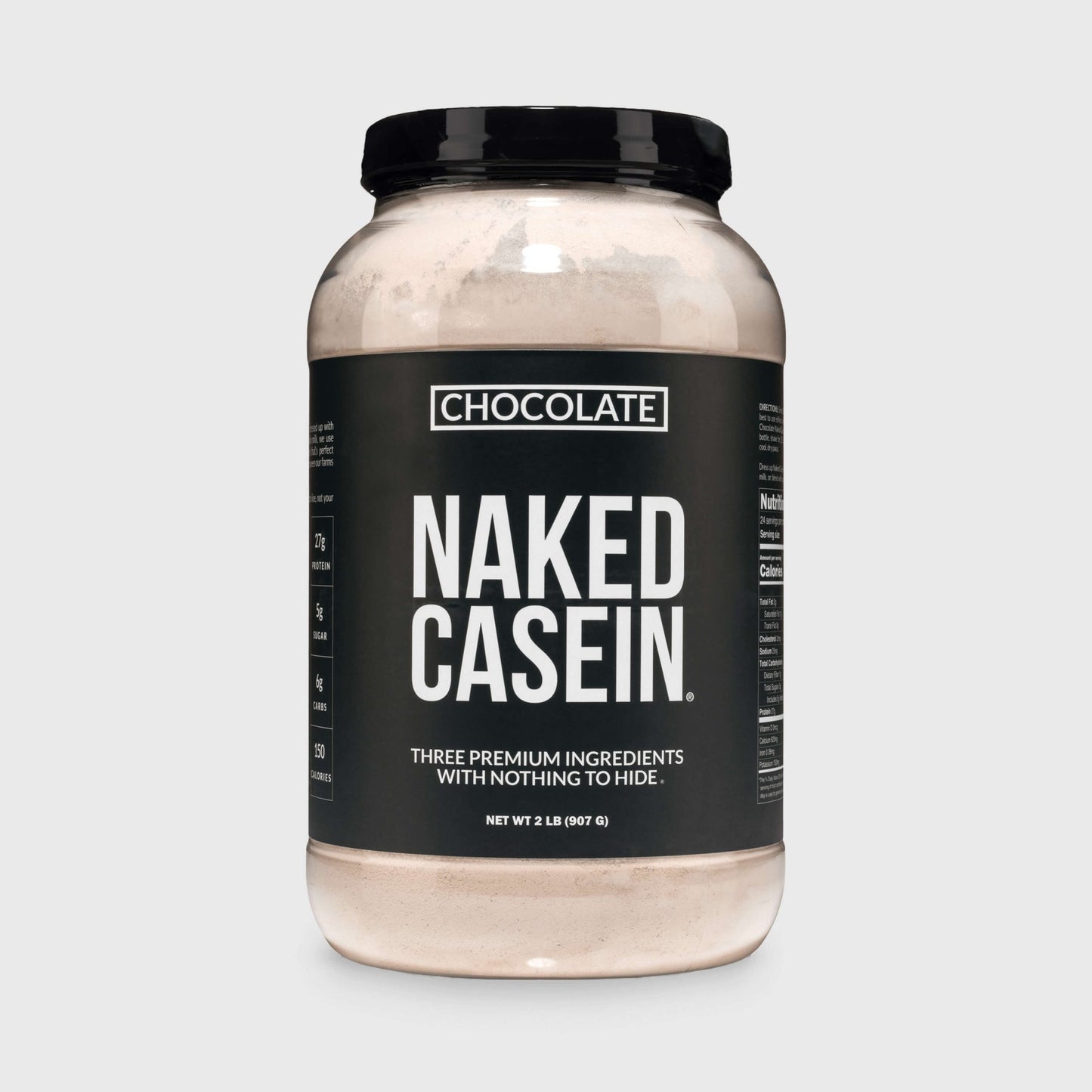 Chocolate Casein Protein Powder - Chocolate with a Simple, Easy-Mix Protein Formula