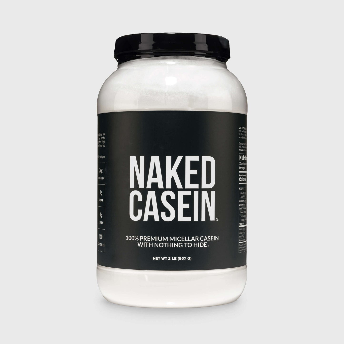 Micellar Casein Protein Powder - Unflavored - Standard Size with a Simple, Easy-Mix Protein Formula