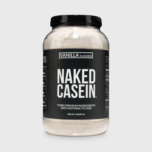 Vanilla Casein Protein Powder - Vanilla - Standard Size with a Simple, Easy-Mix Protein Formula