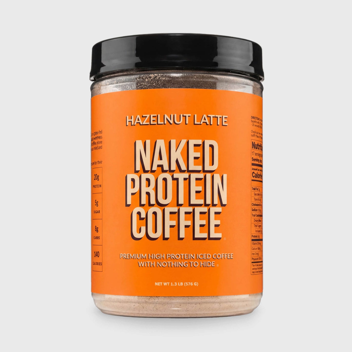 Hazelnut Latte Protein Iced Coffee - Hazelnut Latte with Coffee Flavor in an Easy-Mix Formula