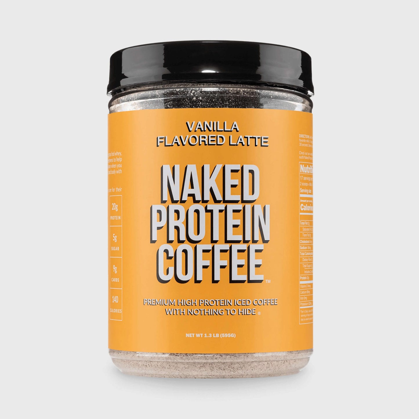 Vanilla Latte Protein Iced Coffee - Vanilla Latte with Coffee Flavor in an Easy-Mix Formula