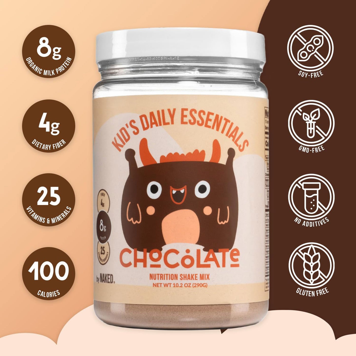Kid's Nutrition Shake - Chocolate Formula with an Easy, Family-Friendly Format