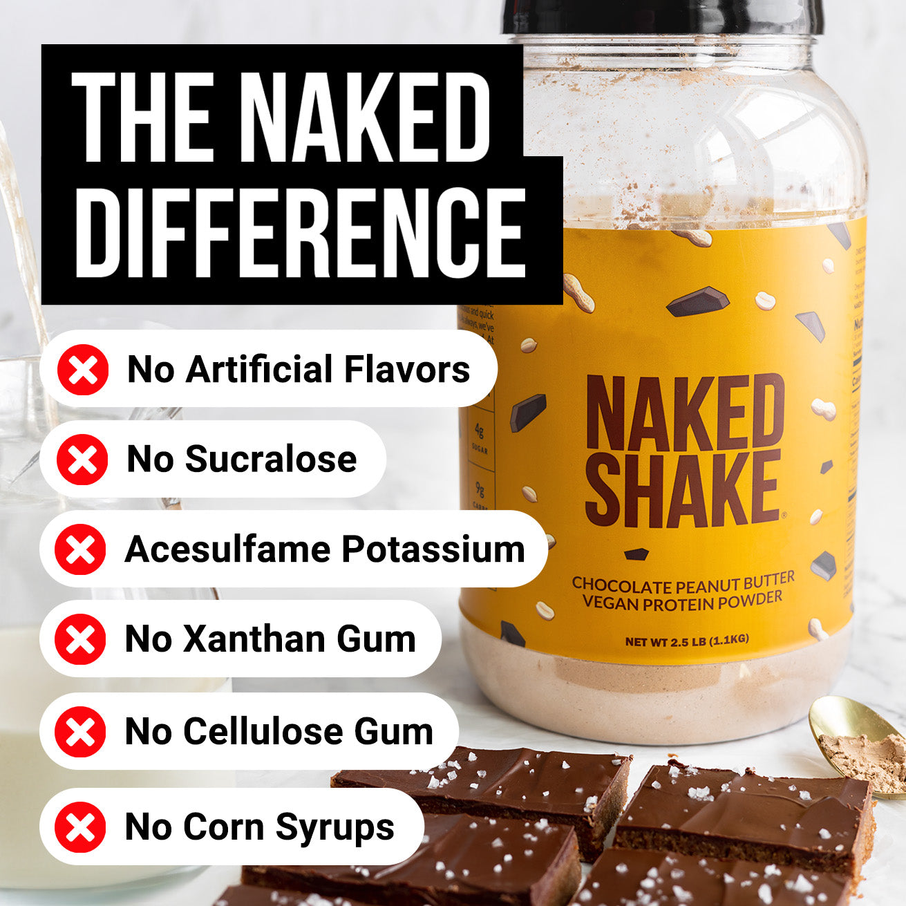 Chocolate PB Protein Shake - Chocolate Peanut Butter with Protein in an Easy-to-Mix Format