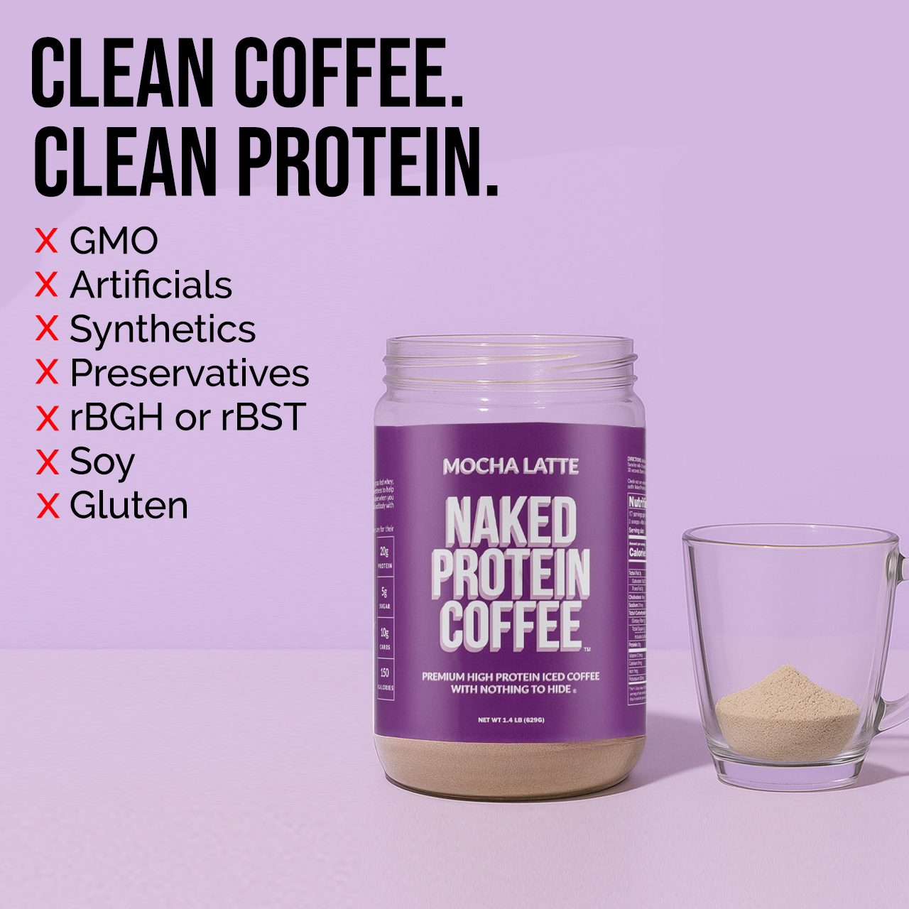 Mocha Latte Protein Iced Coffee - Mocha Latte with Coffee Flavor in an Easy-Mix Formula