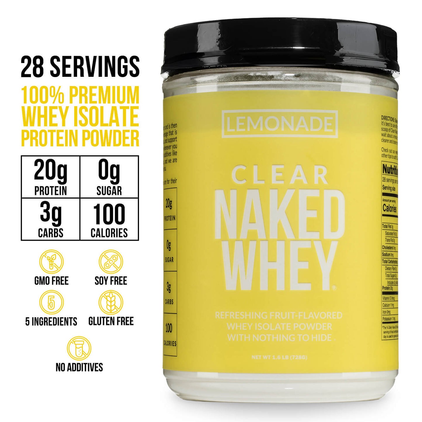 Lemonade Whey Protein Isolate - Lemonade with a Convenient, Easy-Use Formula