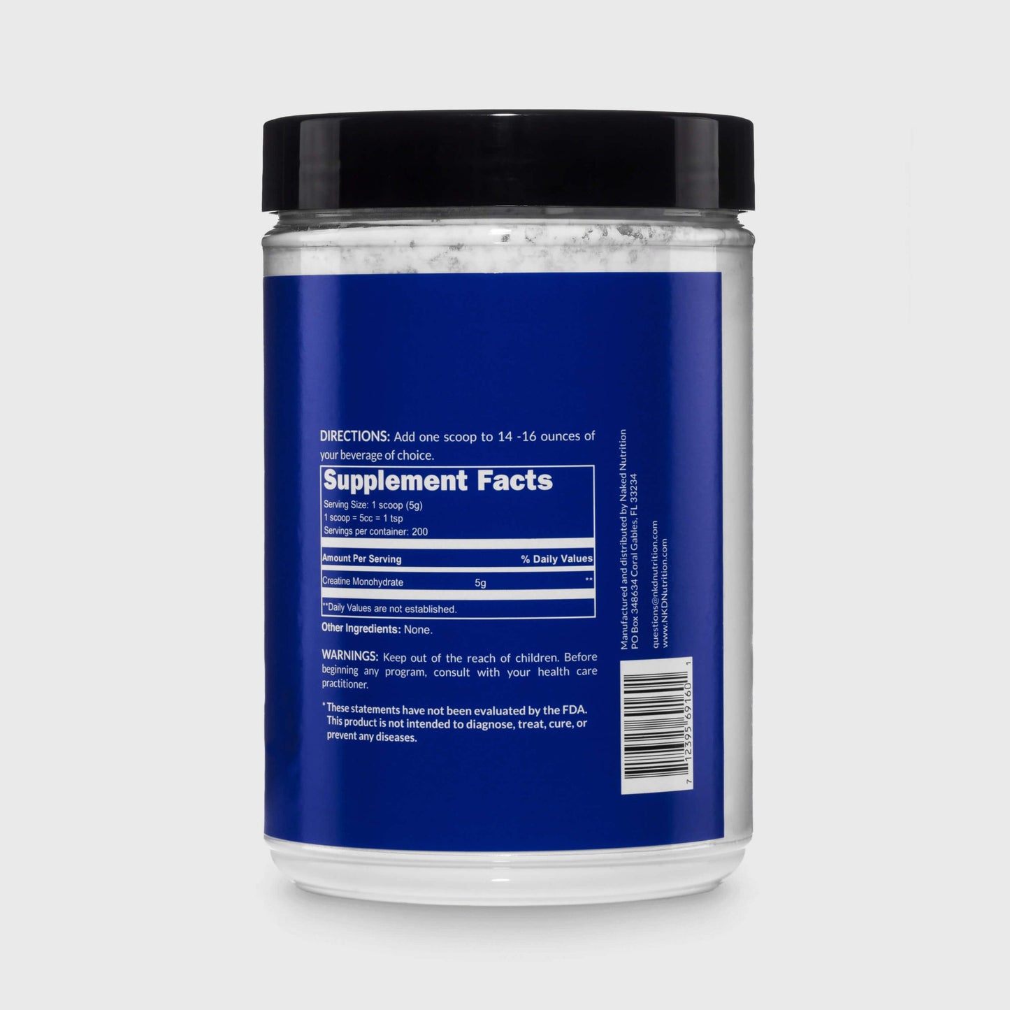 Creatine Monohydrate Powder - Unflavored - Value Size with a Convenient Training-Day Formula
