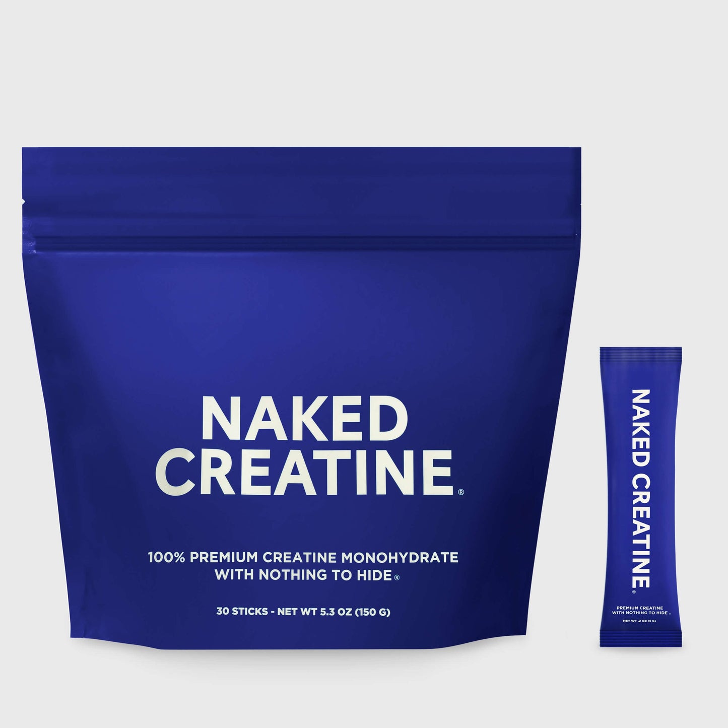Creatine Travel Packets - Unflavored Sticks with a Convenient Training-Day Formula