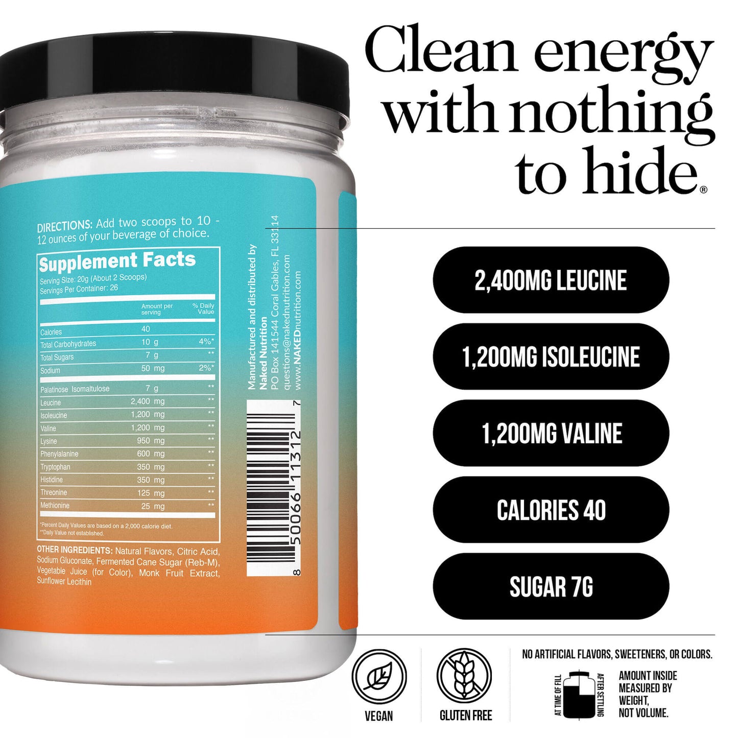 Mango Essential Amino Acids Supplement - Mango EAA with a Convenient Training-Day Formula