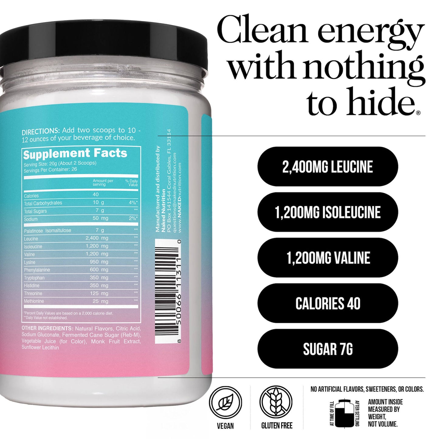 Strawberry Lemonade Essential Amino Acids Supplement - Strawberry EAA with a Convenient Training-Day Formula