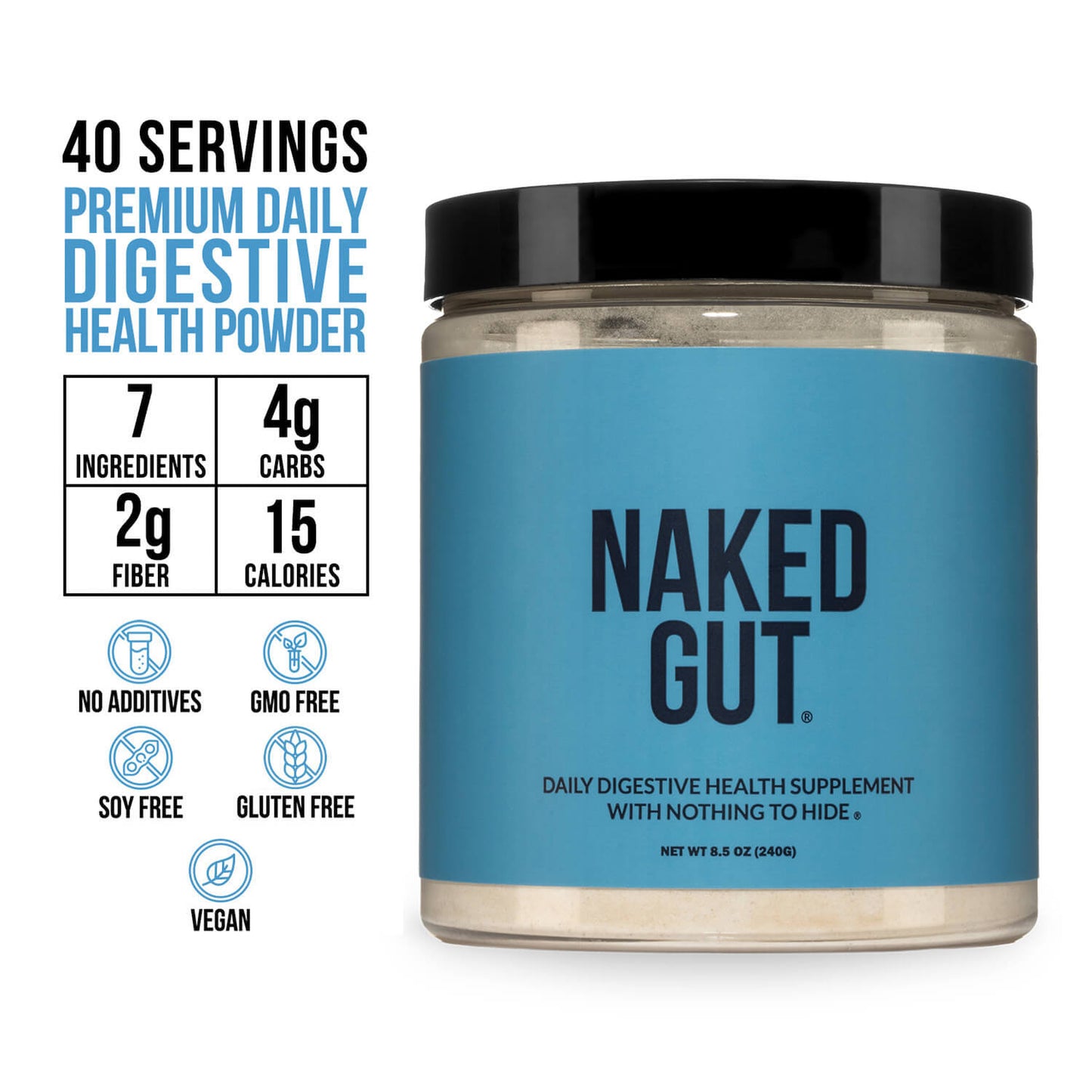 Prebiotic, Probiotic & Fiber Supplement with a Convenient, Easy-Use Formula