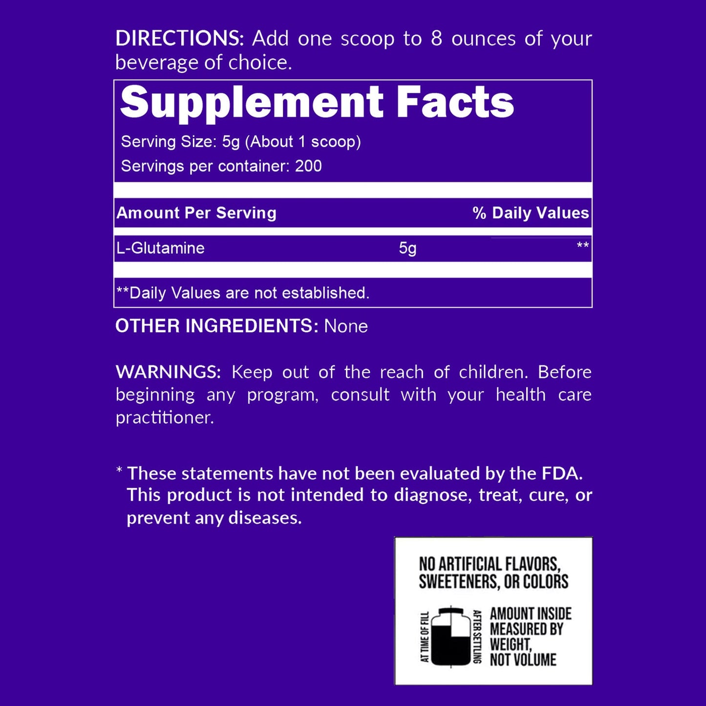 Glutamine Powder - 2.2LB with a Convenient Training-Day Formula