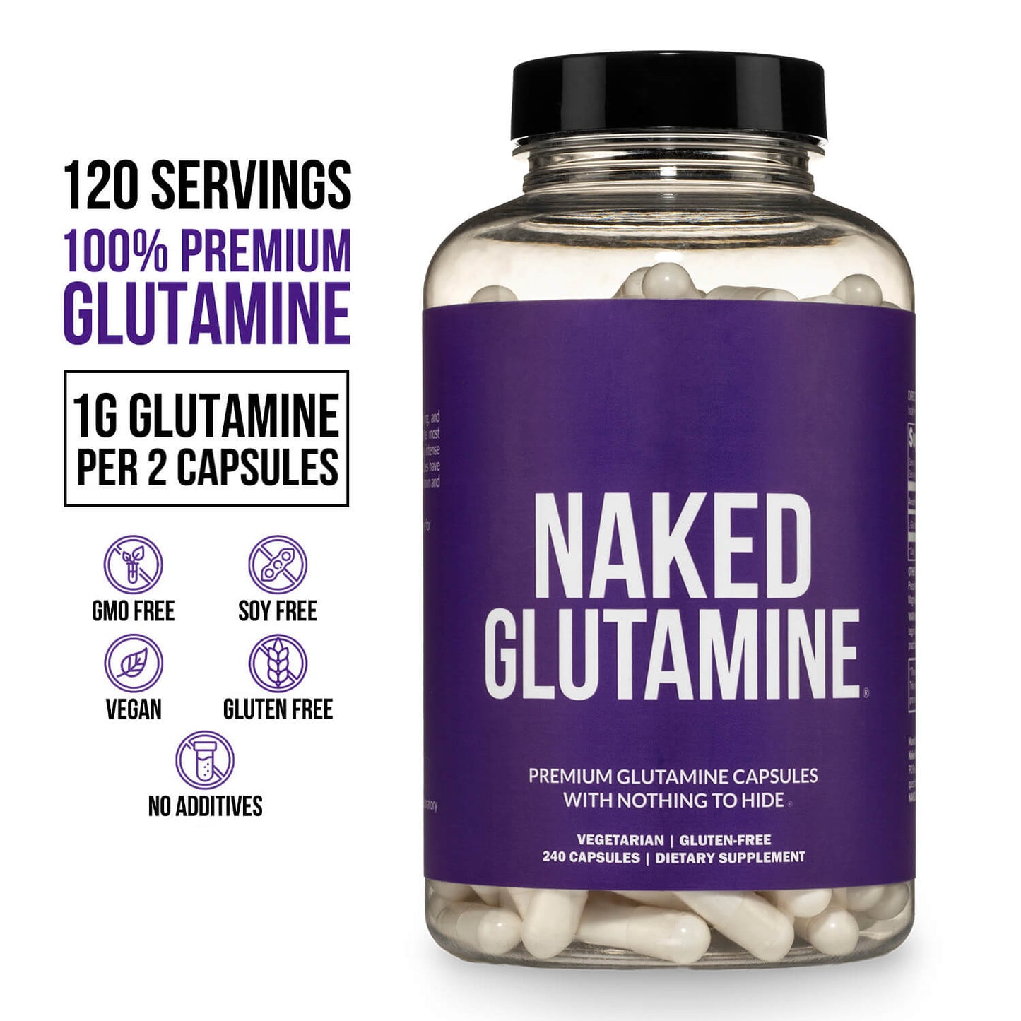 Glutamine Capsules - Capsules with a Convenient Training-Day Formula