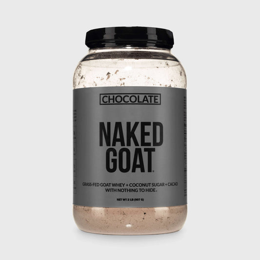 Chocolate Goat Whey Protein Powder - Chocolate with a Simple, Easy-Mix Protein Formula