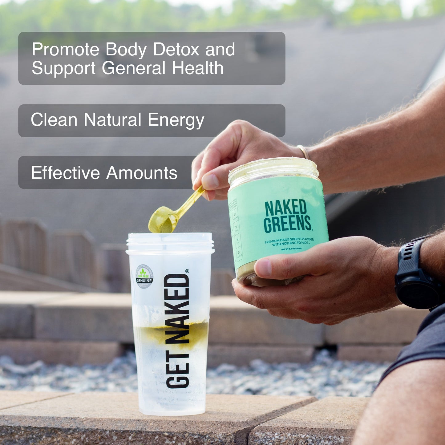 Organic Greens, Prebiotic & Probiotic Powder with a Convenient, Easy-Use Formula