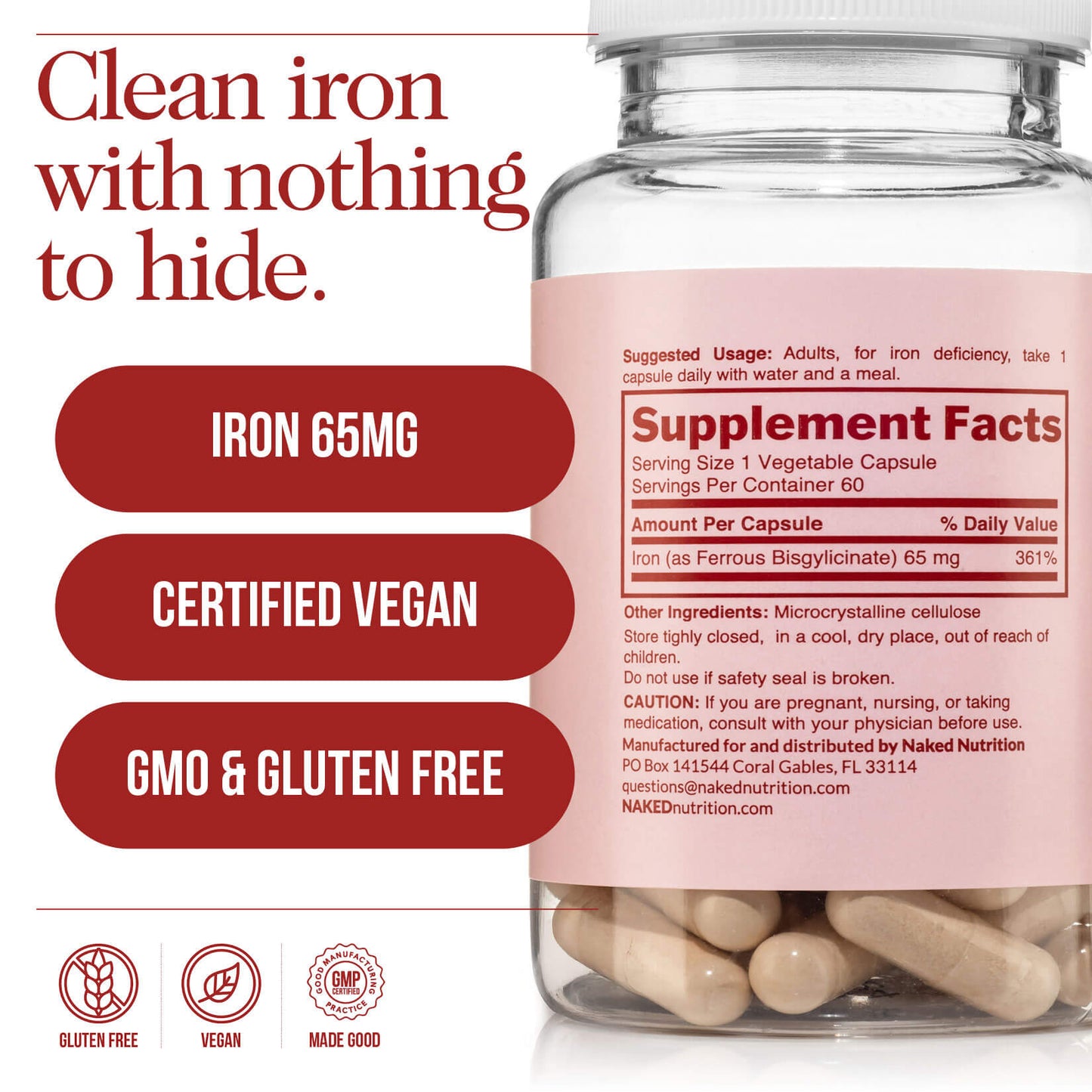 Daily Iron Supplement - Iron with a Convenient Daily-Use Format
