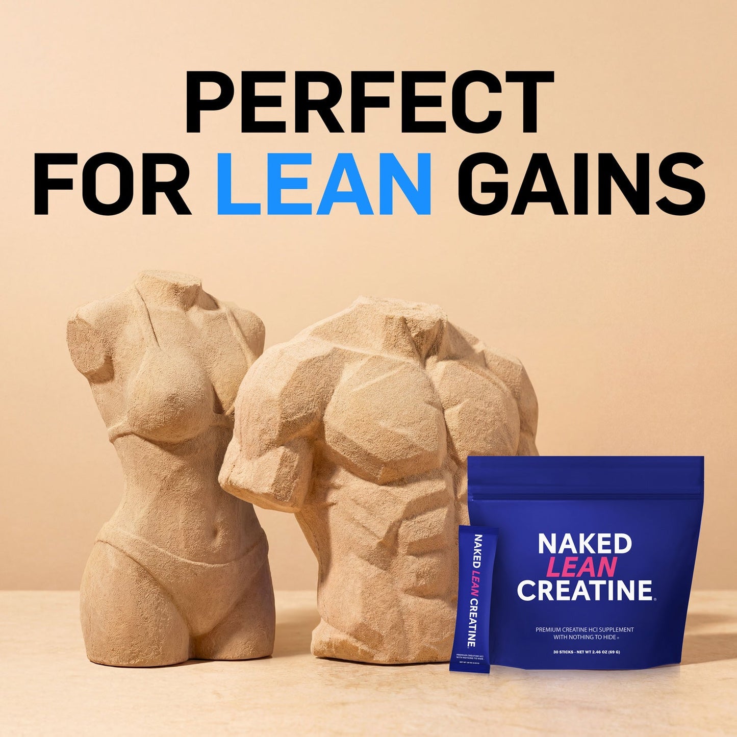 Creatine HCl Travel Packets - Stick Packs with a Convenient Training-Day Formula