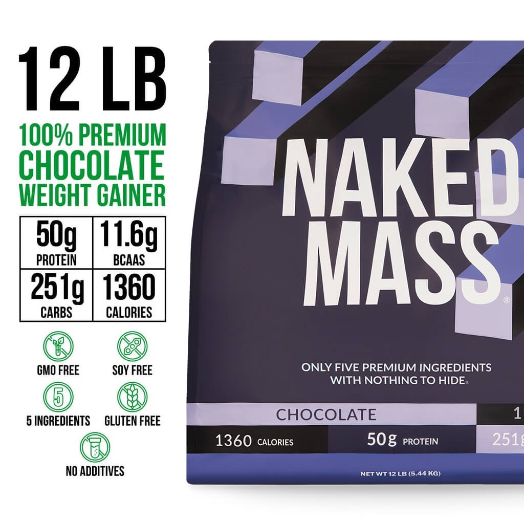 Chocolate Mass Gainer Protein Supplement - Chocolate 12LB for Easy Protein and Calorie Mixing