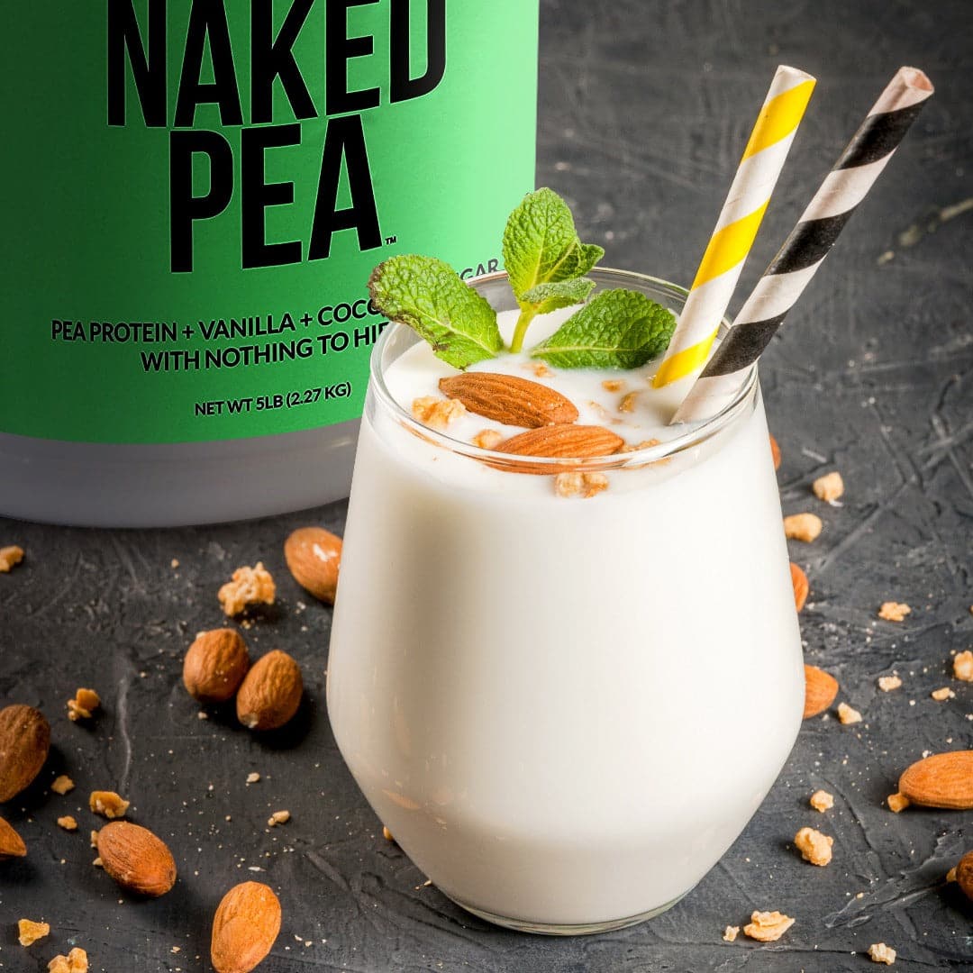 Vanilla Pea Protein Powder - Vanilla - Standard Size with a Simple, Easy-Mix Protein Formula
