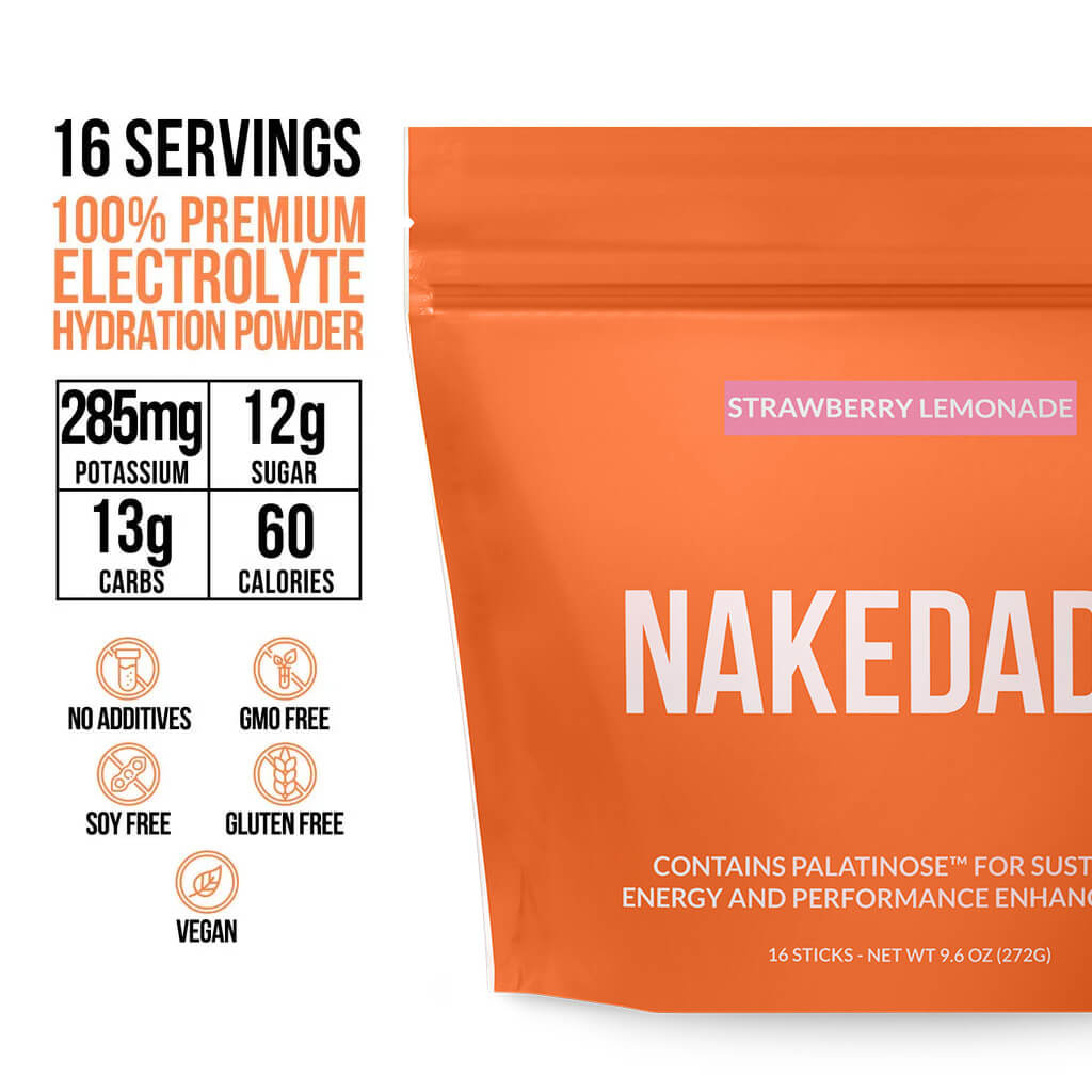 Electrolytes Powder Packets - Strawberry Lemonade - Strawberry Lemonade with an Easy-Mix Electrolyte Formula