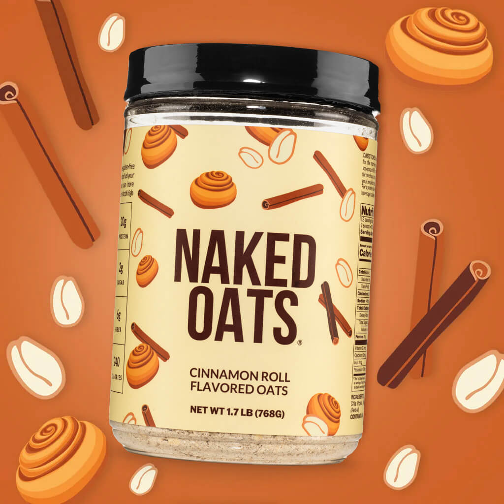 Cinnamon Roll Protein Oats - Cinnamon Roll for Convenient High-Protein Mornings