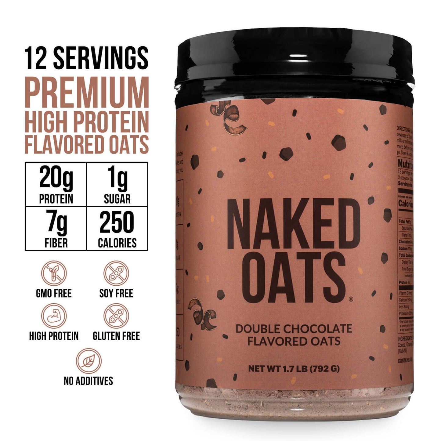 Double Chocolate Protein Oats - Double Chocolate for Convenient High-Protein Mornings