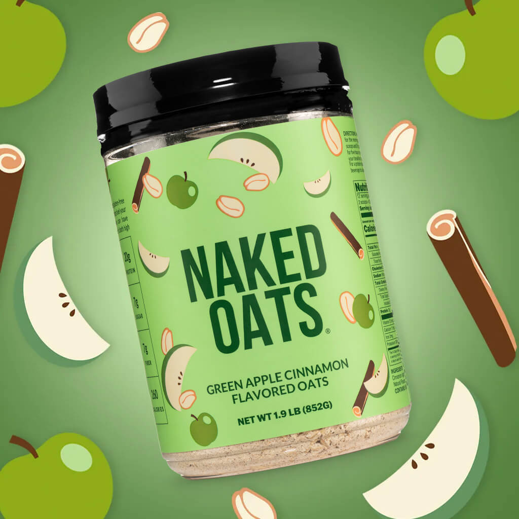 Green Apple Cinnamon Protein Oats - Green Apple Cinnamon for Convenient High-Protein Mornings