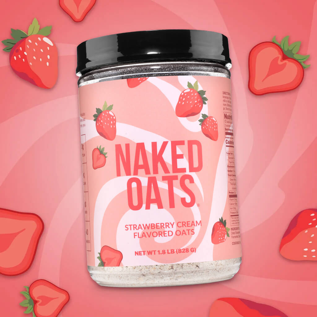 Strawberry Cream Protein Oats - Strawberry Cream for Convenient High-Protein Mornings