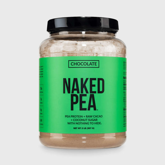 Chocolate Pea Protein Powder - Chocolate - Standard Size with a Simple, Easy-Mix Protein Formula