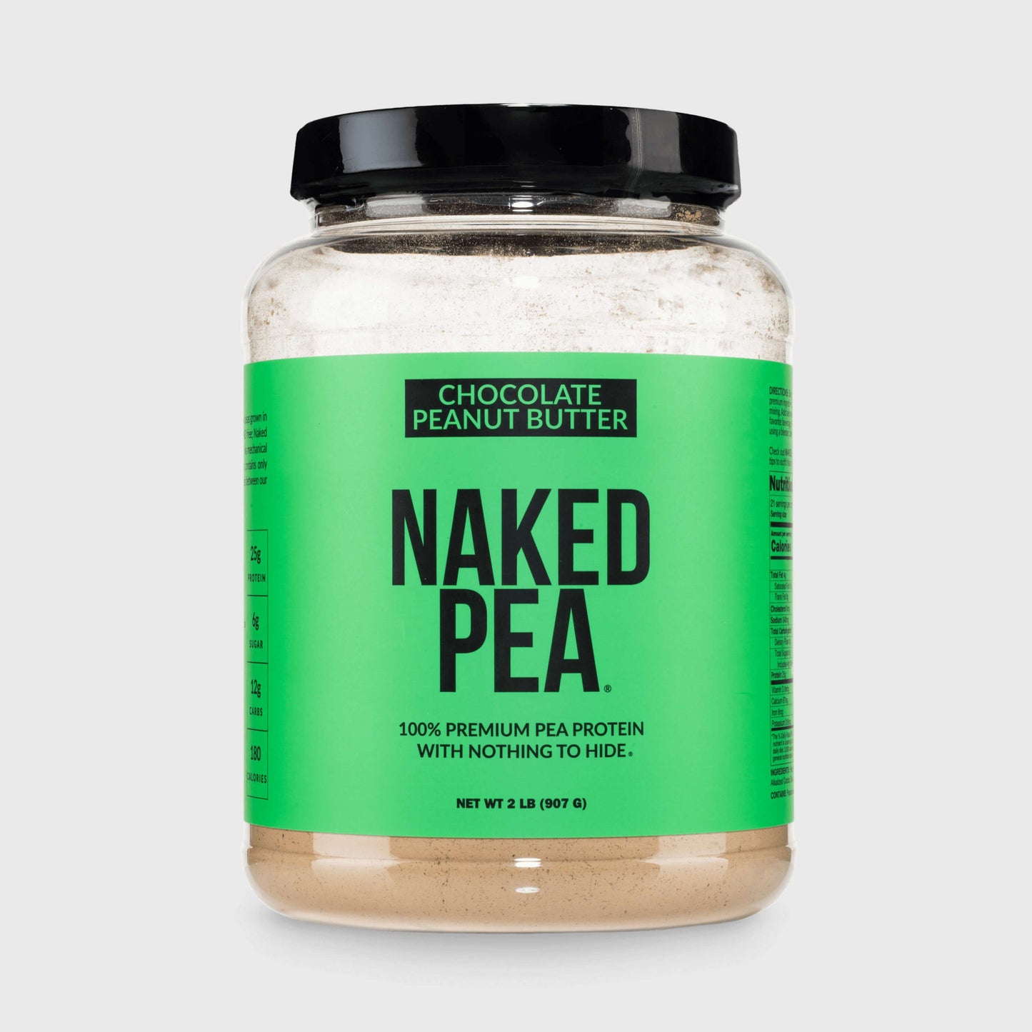 Chocolate Peanut Butter Pea Protein Powder - Chocolate PB - Chocolate Formula with a Simple, Easy-Mix Protein Formula