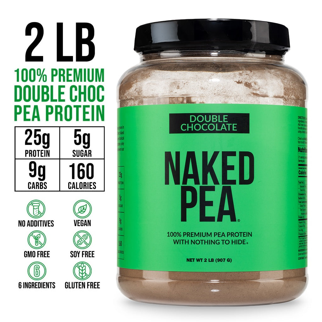 Double Chocolate Pea Protein Powder - Double Chocolate with a Simple, Easy-Mix Protein Formula