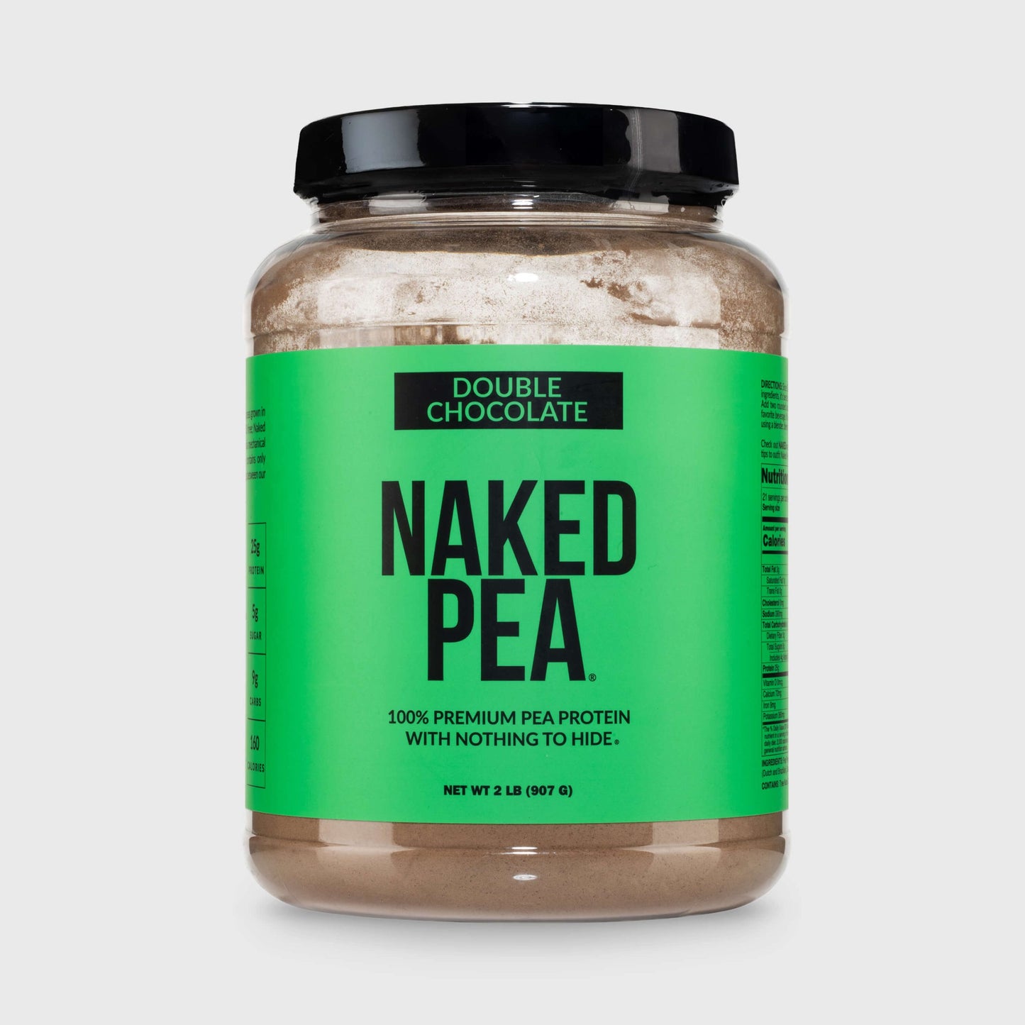Double Chocolate Pea Protein Powder - Double Chocolate with a Simple, Easy-Mix Protein Formula
