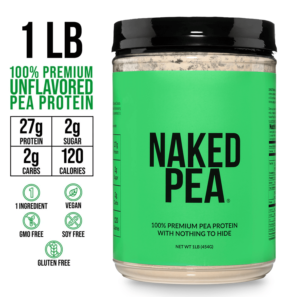 Pea Protein Powder 1lb - Unflavored with a Simple, Easy-Mix Protein Formula