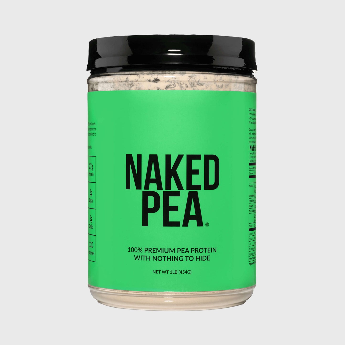 Pea Protein Powder 1lb - Unflavored with a Simple, Easy-Mix Protein Formula