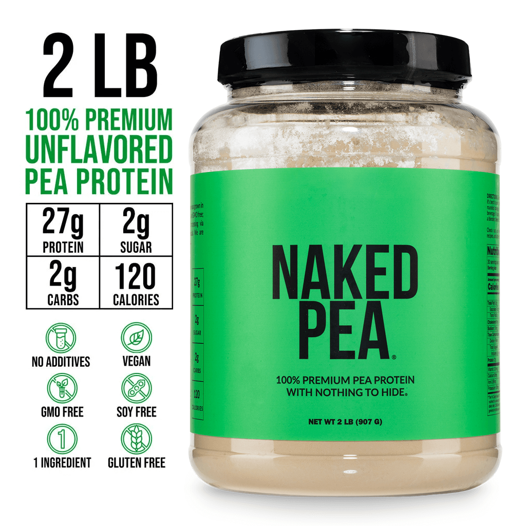 Pea Protein Powder - Unflavored - Standard Size with a Simple, Easy-Mix Protein Formula