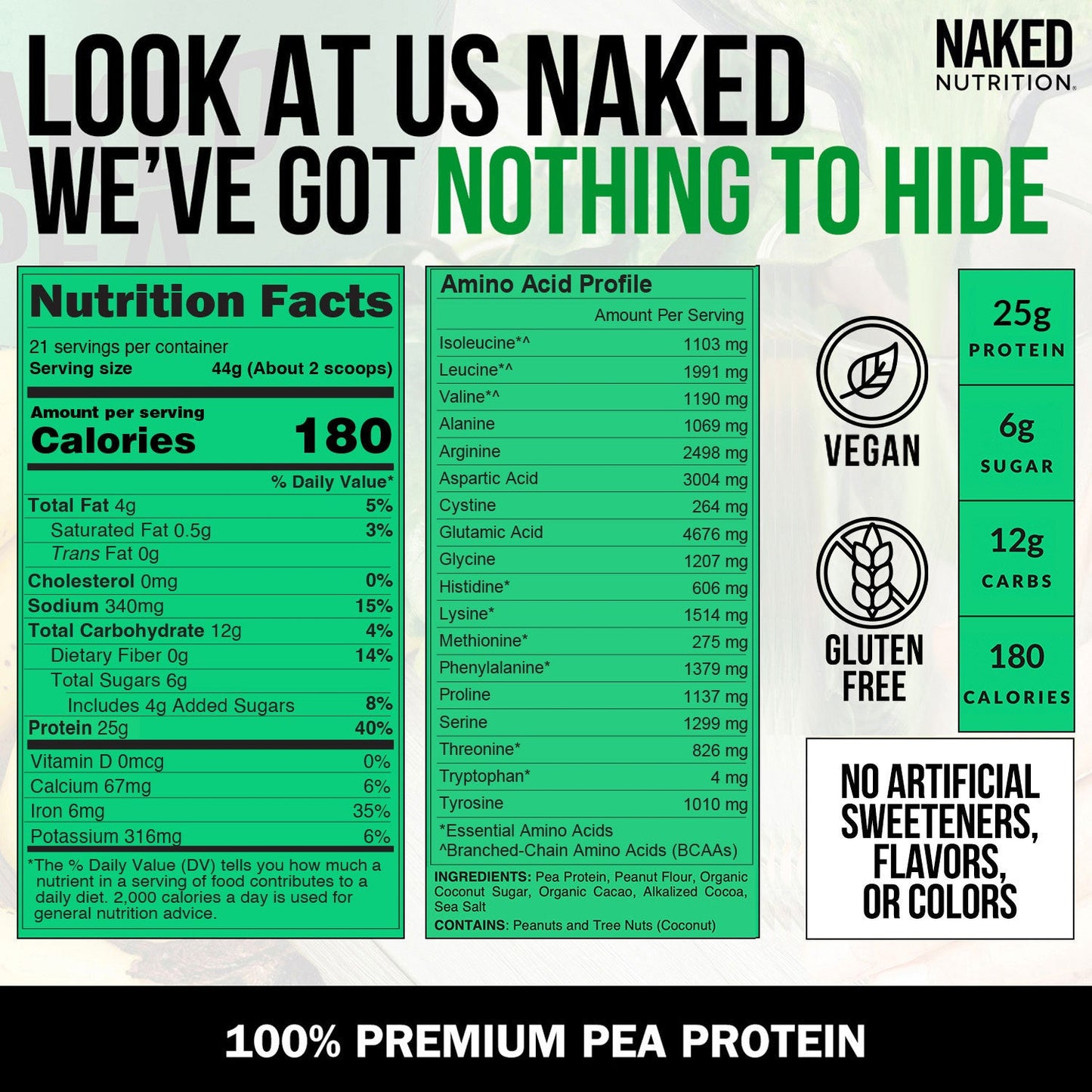 Chocolate Peanut Butter Pea Protein Powder - Chocolate PB - Chocolate Formula with a Simple, Easy-Mix Protein Formula