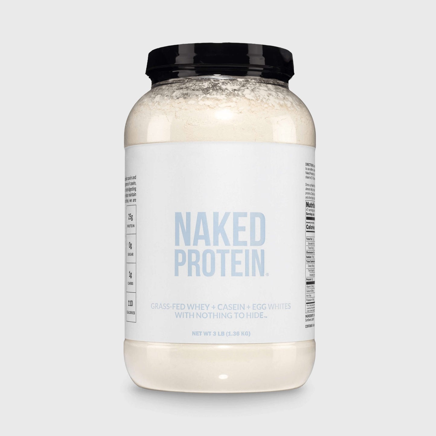 Protein Powder Blend - 3LB Egg Whey & Casein Protein Blend - 3LB with a Simple, Easy-Mix Protein Formula
