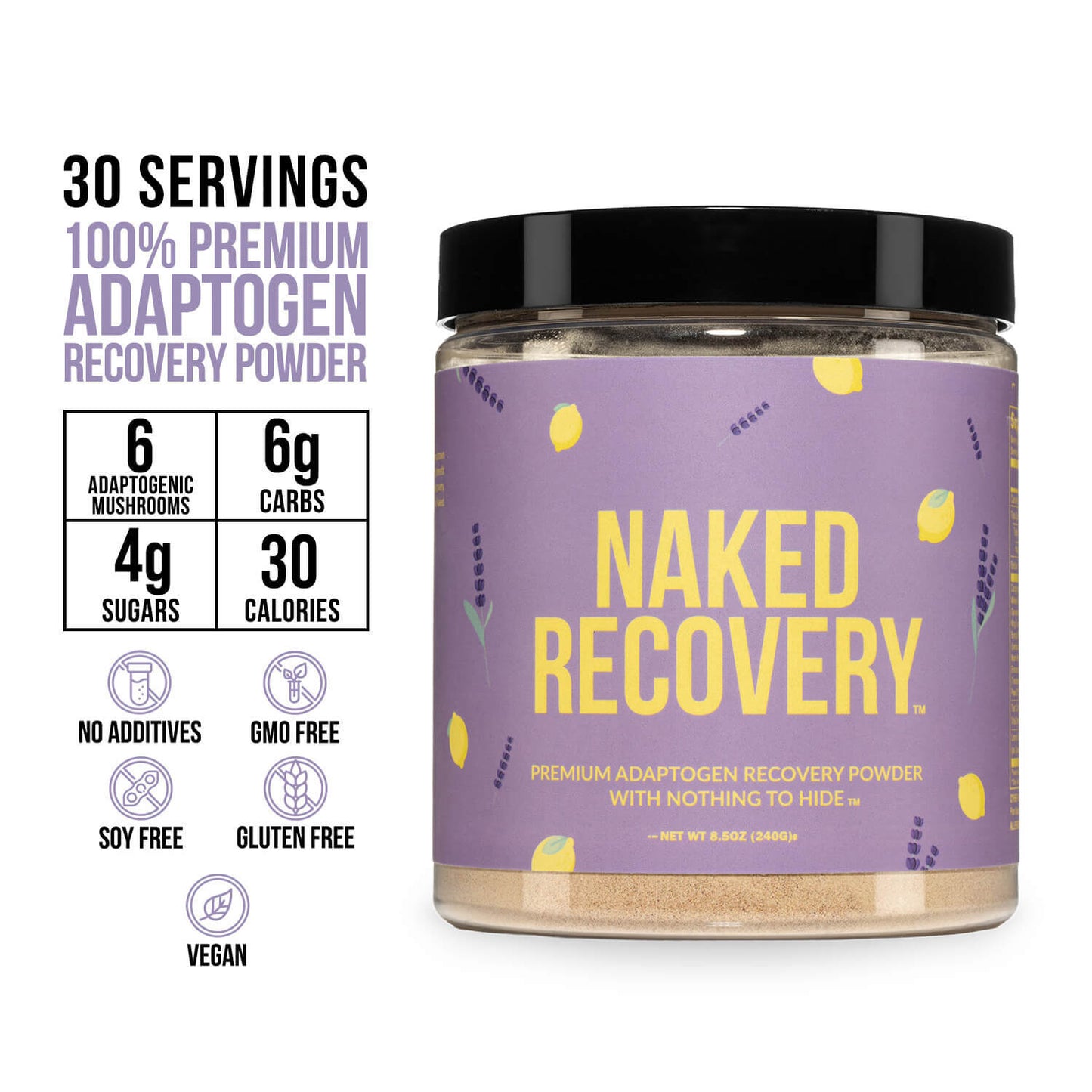 Mushroom Blend Supplement with Tart Cherry & Lemon Balm with a Convenient, Easy-Use Formula