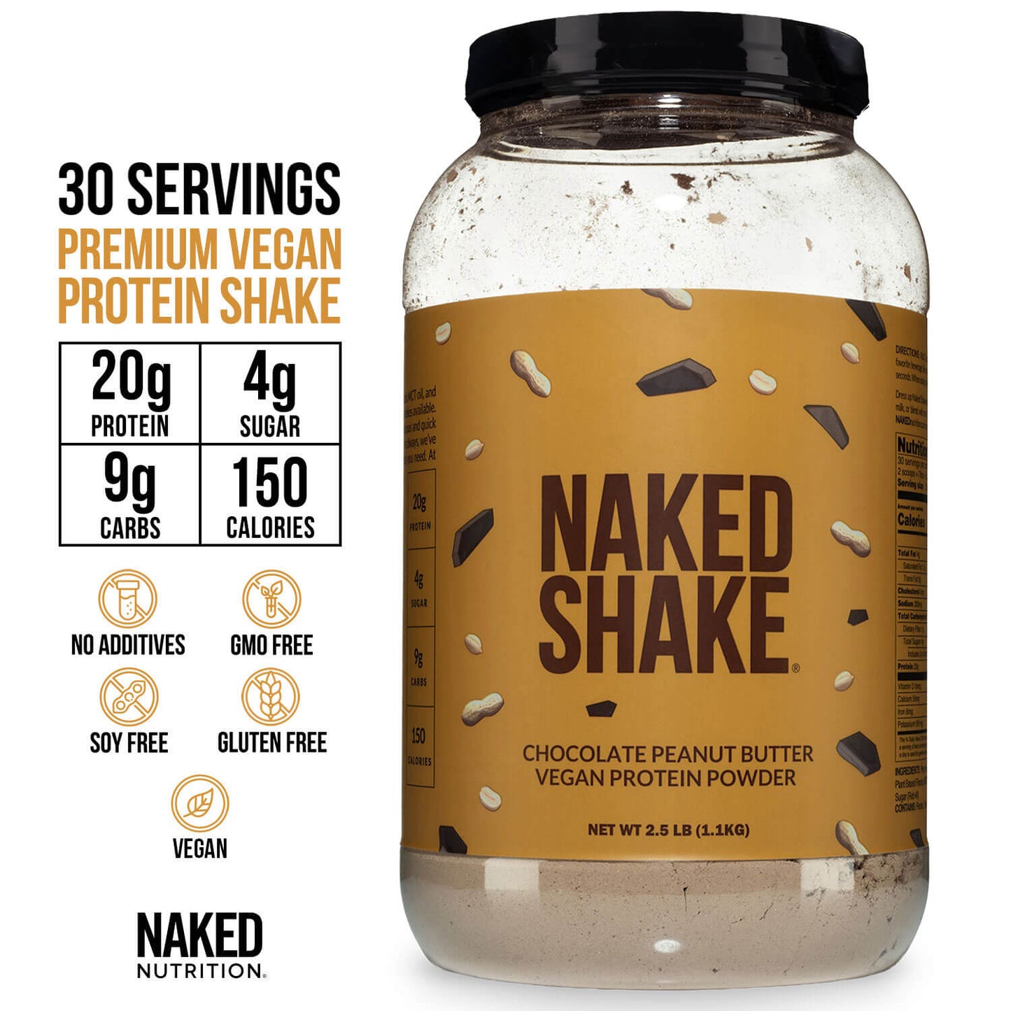 Chocolate PB Protein Shake - Chocolate Peanut Butter with Protein in an Easy-to-Mix Format