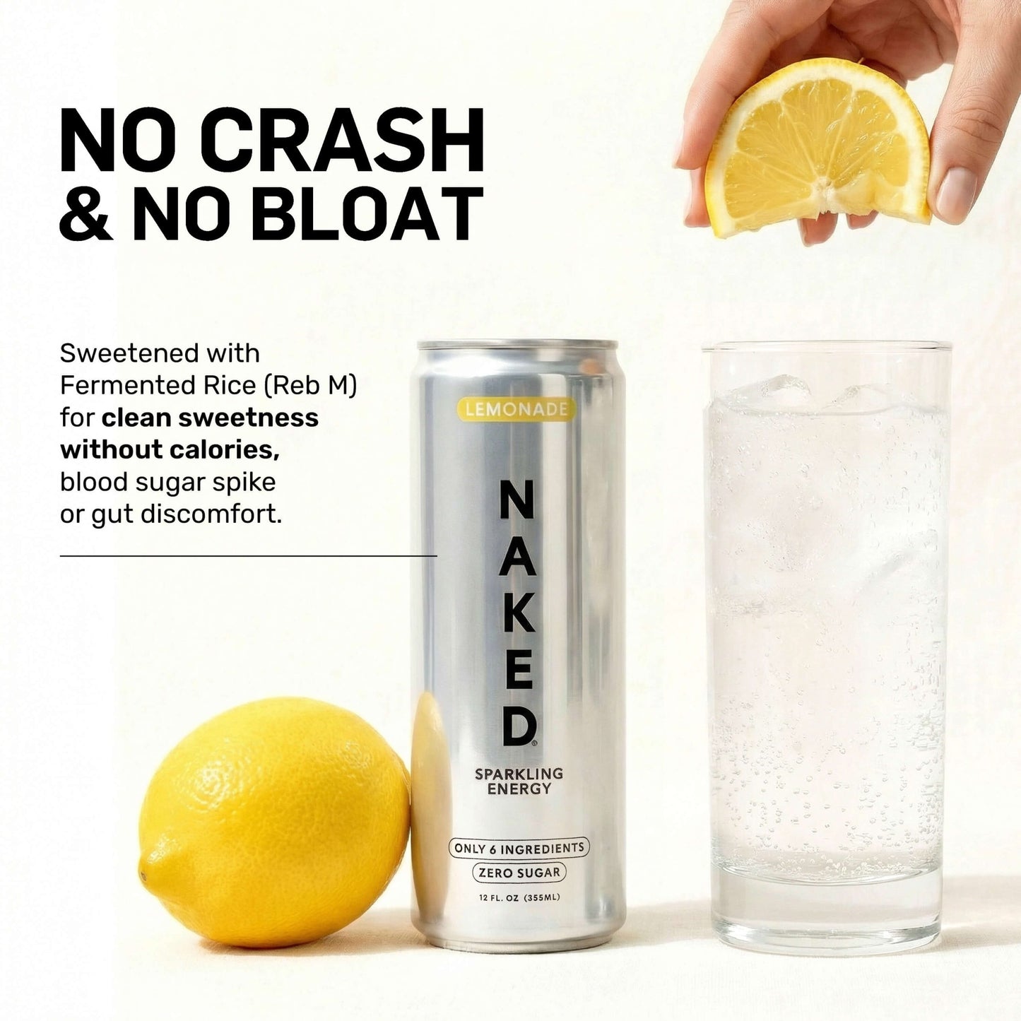 Lemonade Naked Sparkling Energy - Lemonade with Protein in an Easy-to-Mix Format