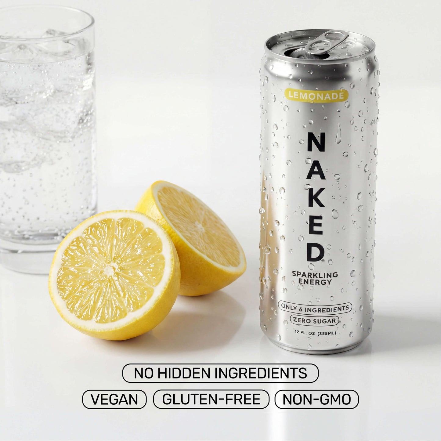 Lemonade Naked Sparkling Energy - Lemonade with Protein in an Easy-to-Mix Format