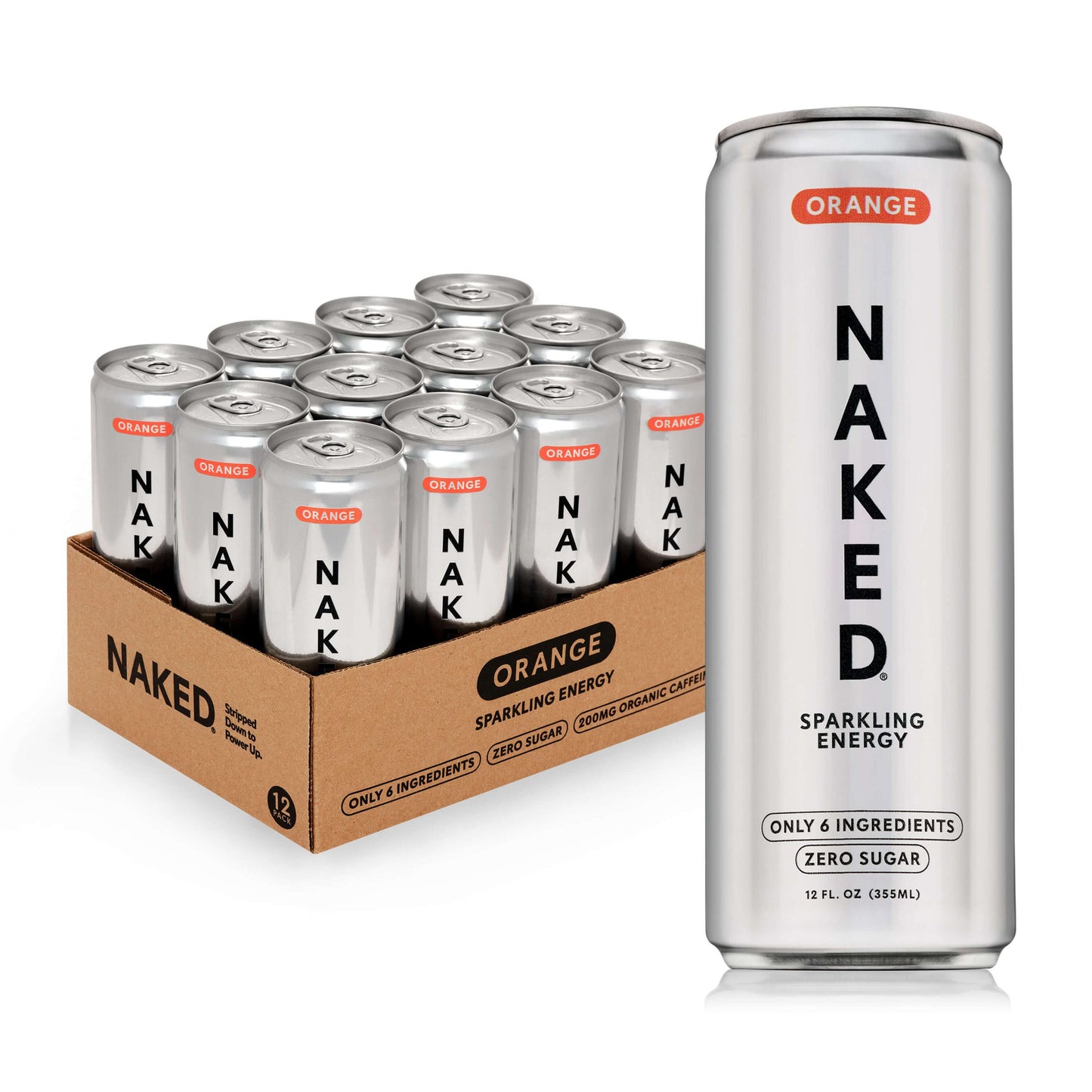 Orange Naked Sparkling Energy - Orange with Protein in an Easy-to-Mix Format