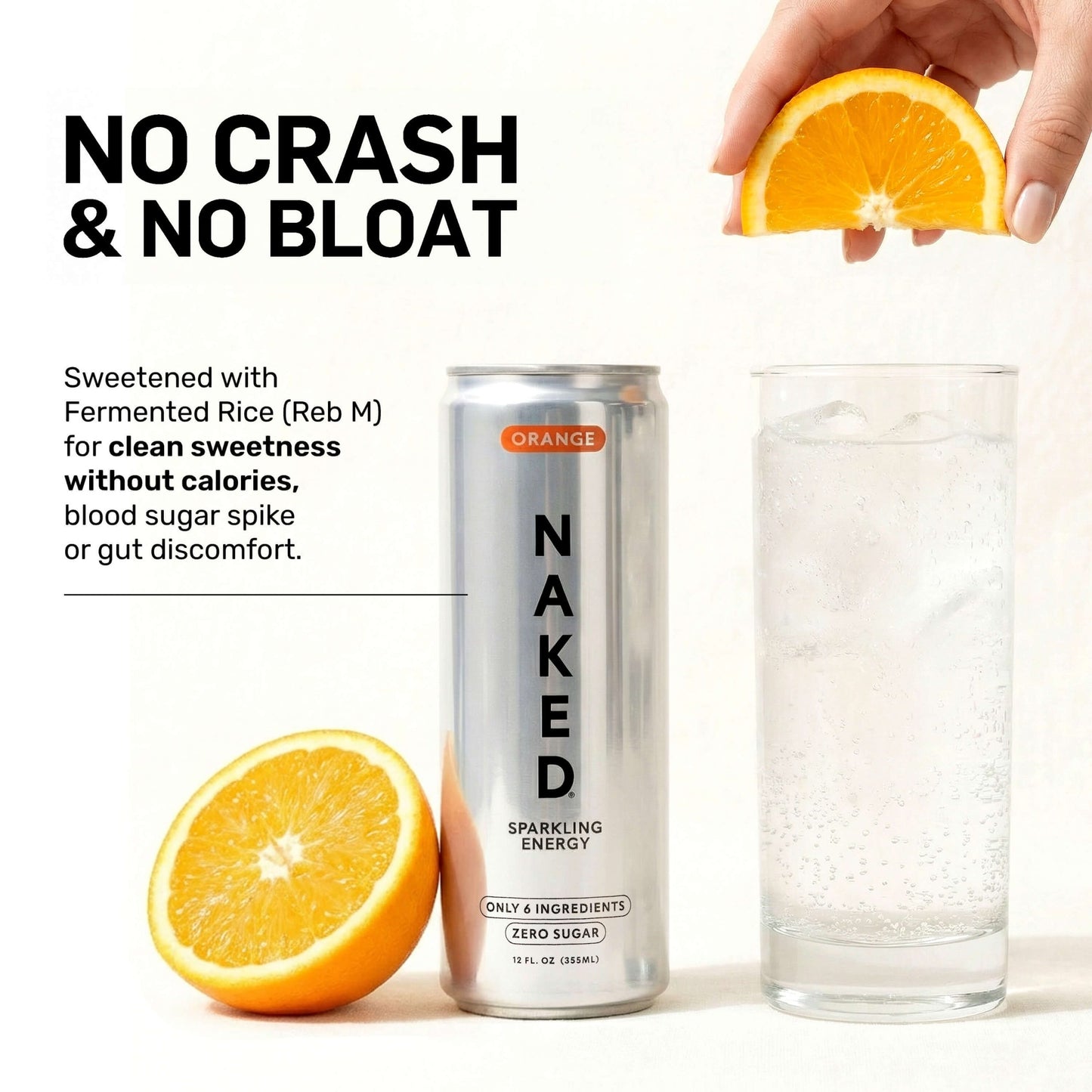 Orange Naked Sparkling Energy - Orange with Protein in an Easy-to-Mix Format